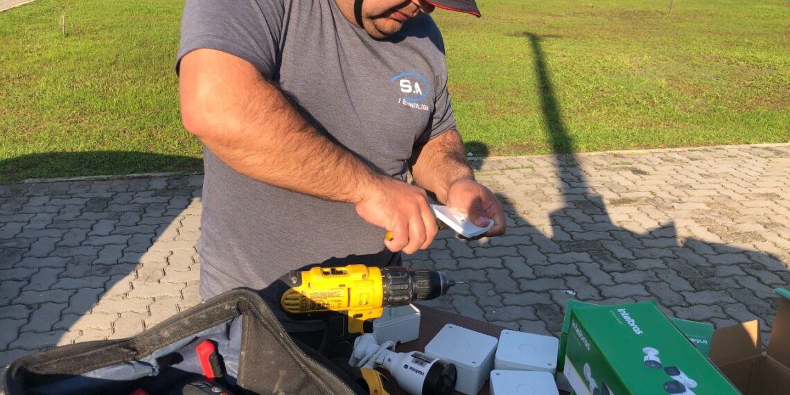 Prefeitura de Sapiranga instala câmeras de vigilância no Parque do Imigrante