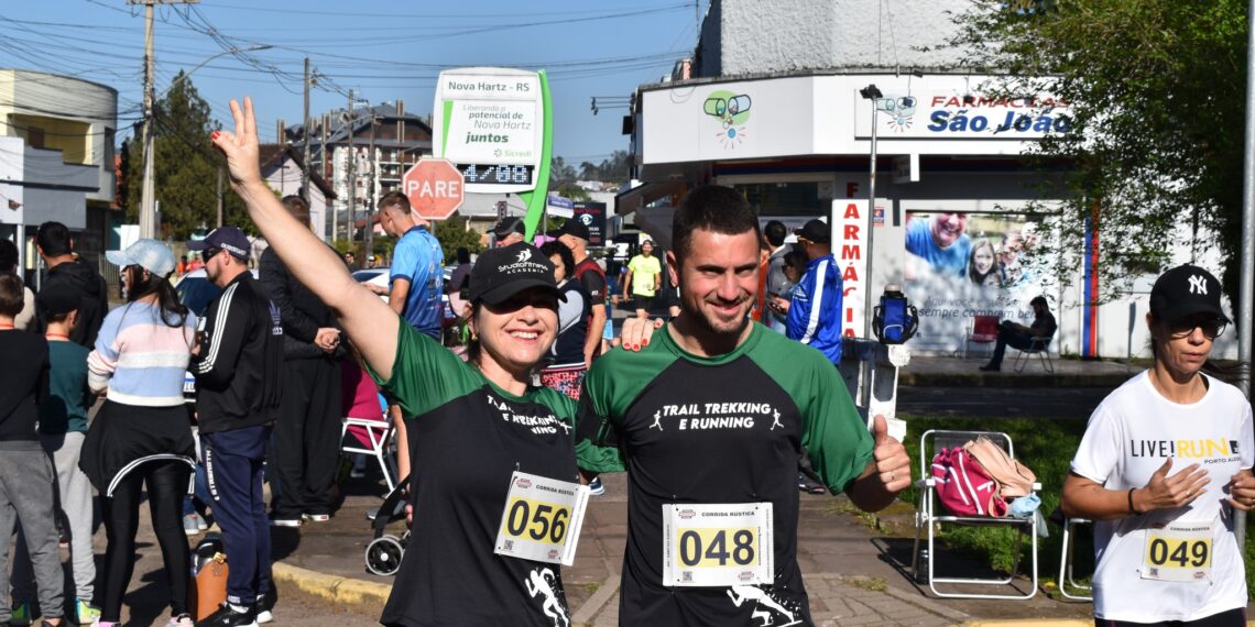 Evento de atletismo reúne cerca de 250 pessoas em Nova Hartz