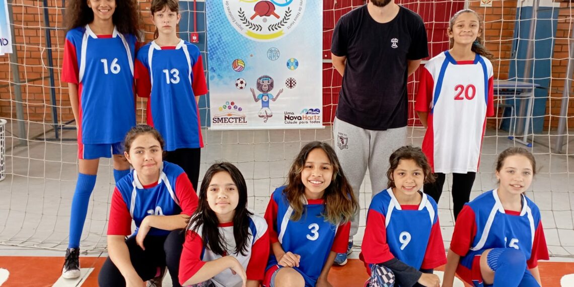Escolas disputam última rodada da modalidade Futsal nos Jogos Escolares de Nova Hartz