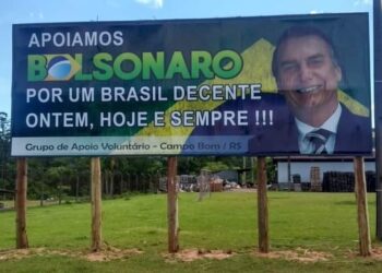 Outdoors pró-Bolsonaro são retirados e Direita SinPar analisa ato da Justiça Eleitoral