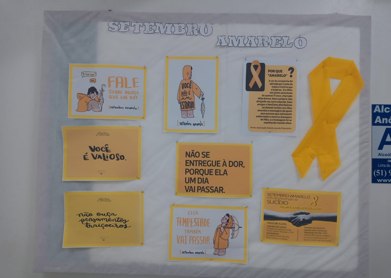 Ações referentes ao Setembro Amarelo ocorrem em Sapiranga