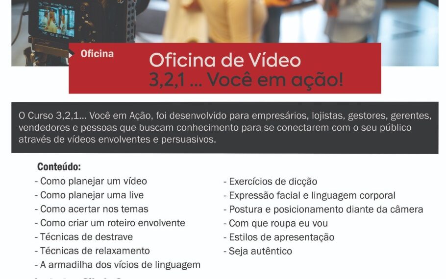 CDL Sapiranga promove oficina na área de produção de vídeos