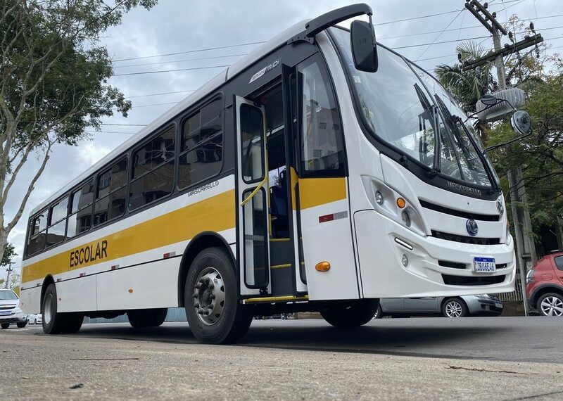 Alunos da rede municipal de ensino de Sapiranga contam com ônibus zero quilômetro para transporte escolar