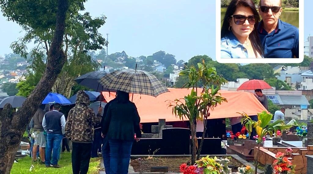 Família e amigos se despedem de casal morto após acidente de trânsito em Sapiranga