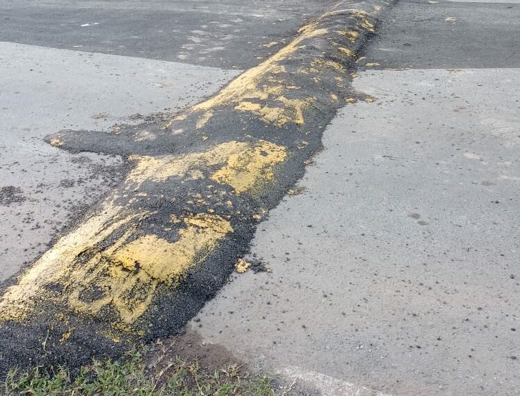 Avenida no Centro de Araricá registra buracos e manutenção ineficiente