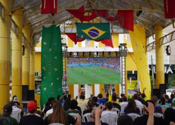 Jogo do Brasil é transmitido no Largo Irmãos Vetter de Campo Bom nesta sexta-feira