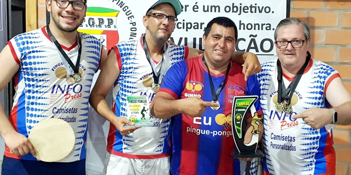 Equipe de Sapiranga vence o estadual de pingue pongue