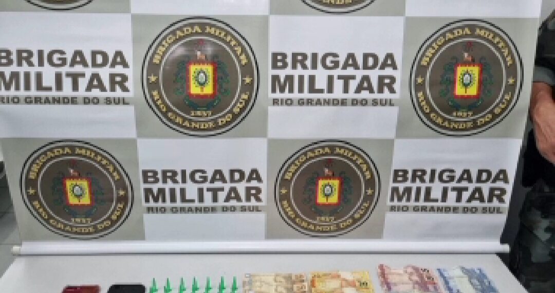 Brigada Militar prende dois homens por tráfico de drogas em Campo Bom