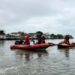 Forças de segurança do Rio Grande do Sul atuam em resgate após queda de ponte pênsil em Torres