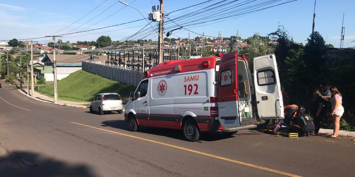 Homem fica ferido ao sofrer queda de moto em Sapiranga