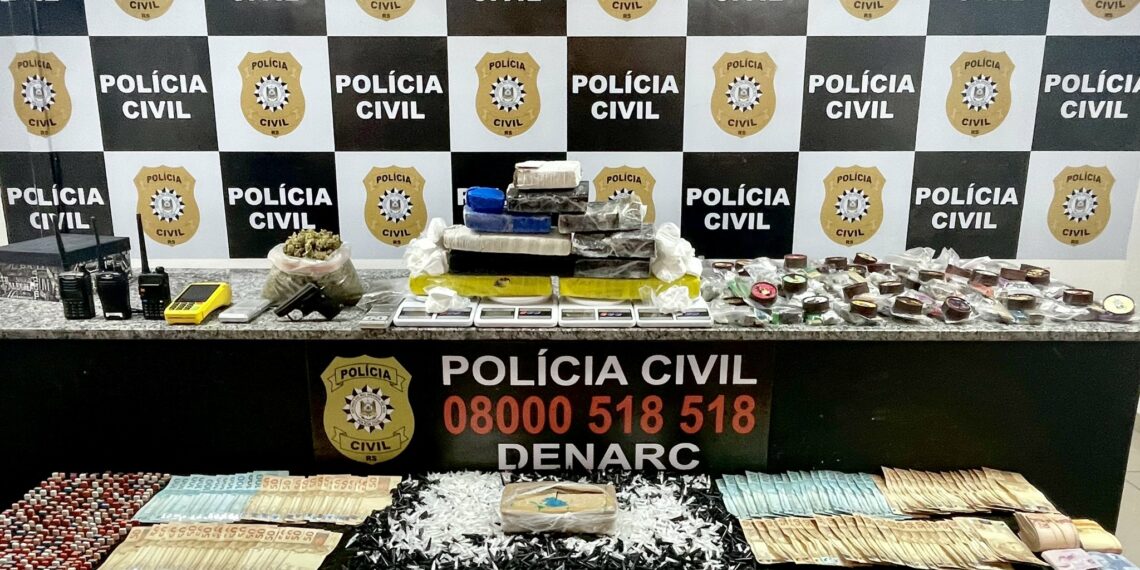Campo Bom integra operação que resultou em oito presos e grande apreensão de drogas