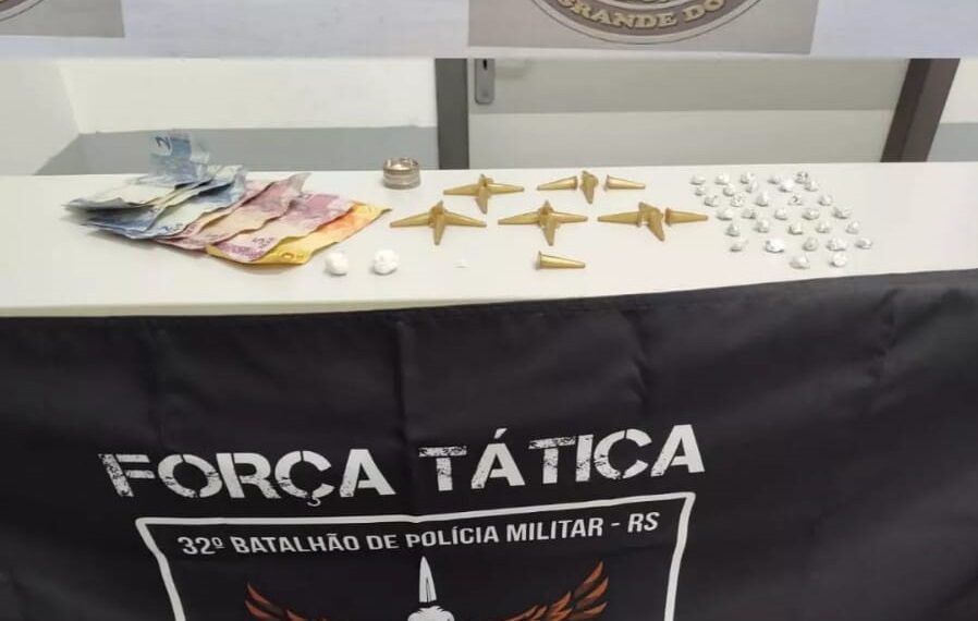 Brigada Militar realiza prisão por tráfico de drogas em Sapiranga
