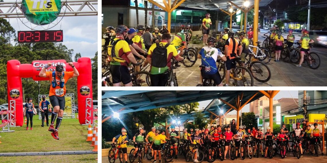 Grupos de corrida e pedal de Sapiranga