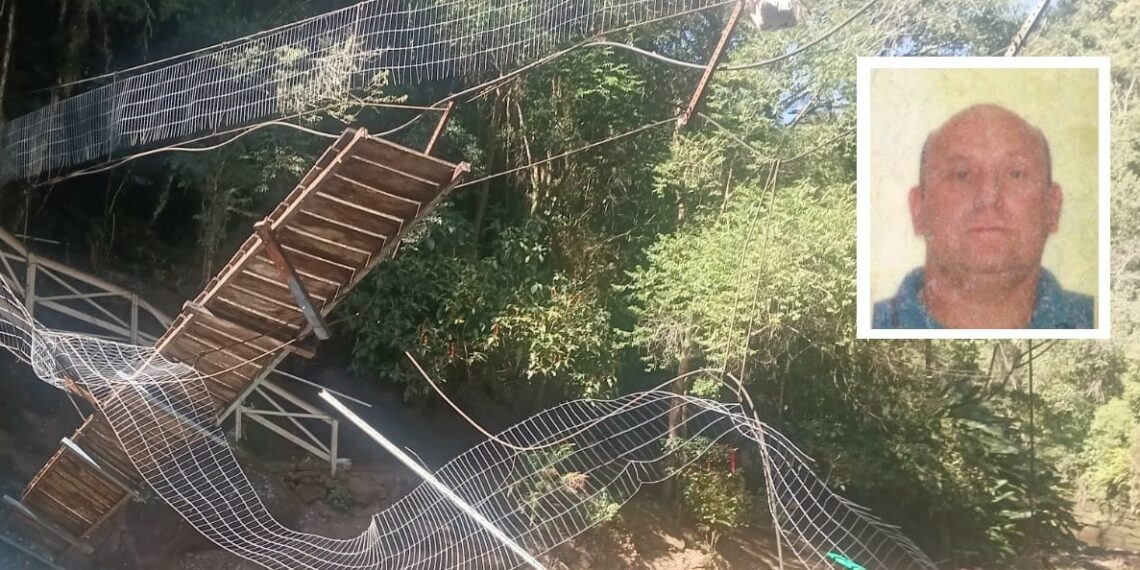 Confirmada a identidade de vítima fatal da queda de ponte em camping