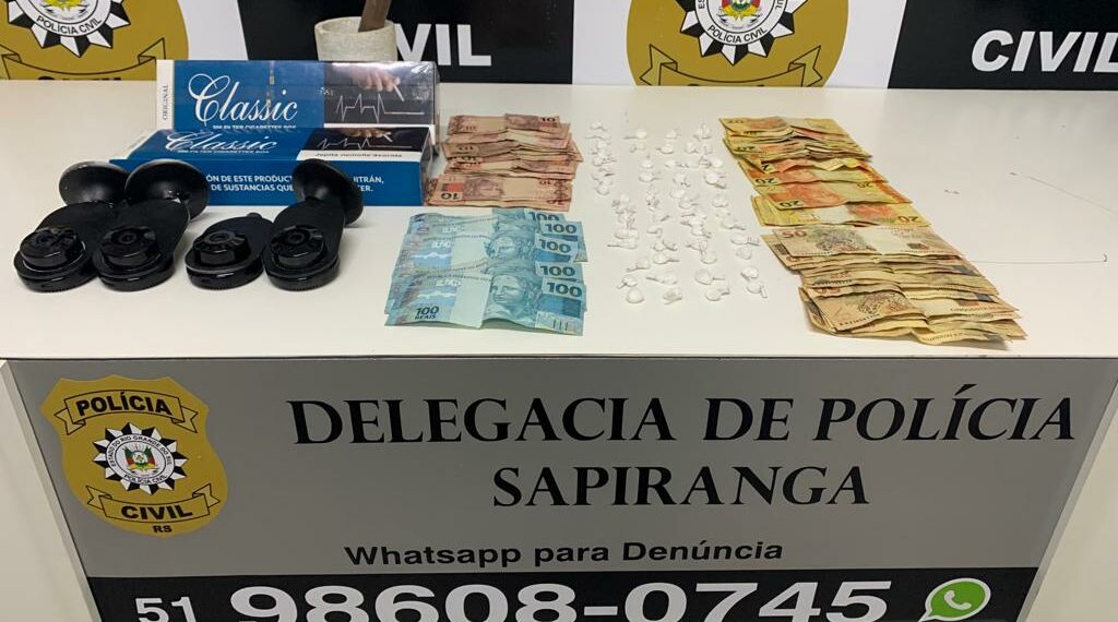 Polícia Civil prende três homens por tráfico de drogas em Sapiranga