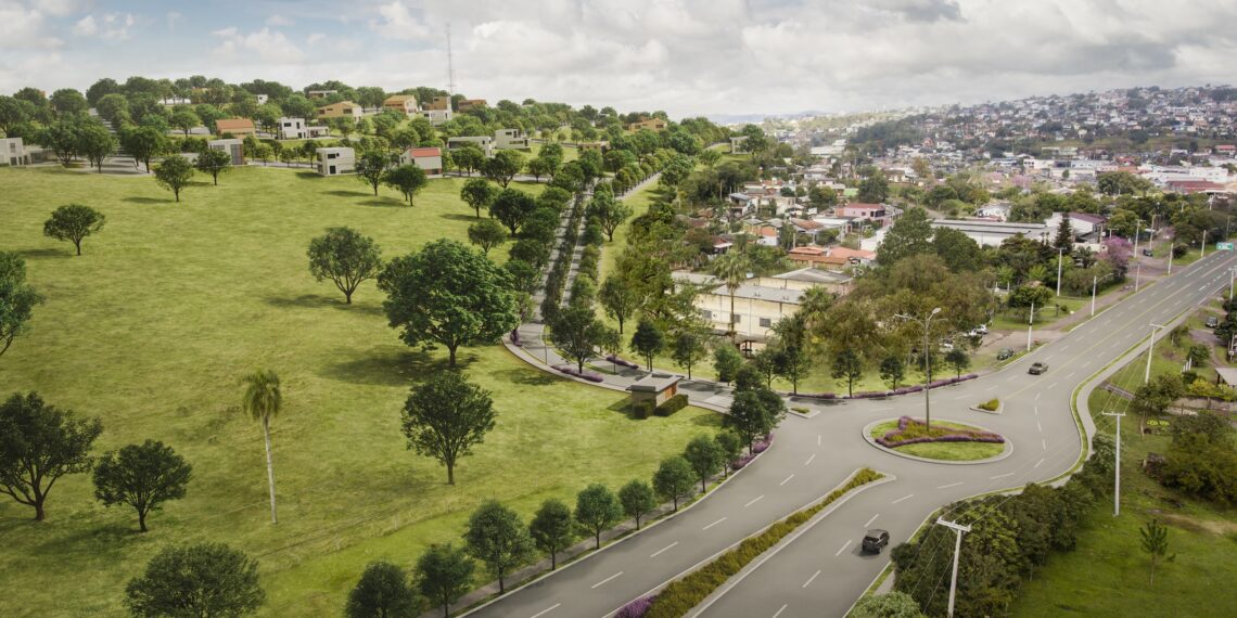 Loteamento Germânia com obras em andamento