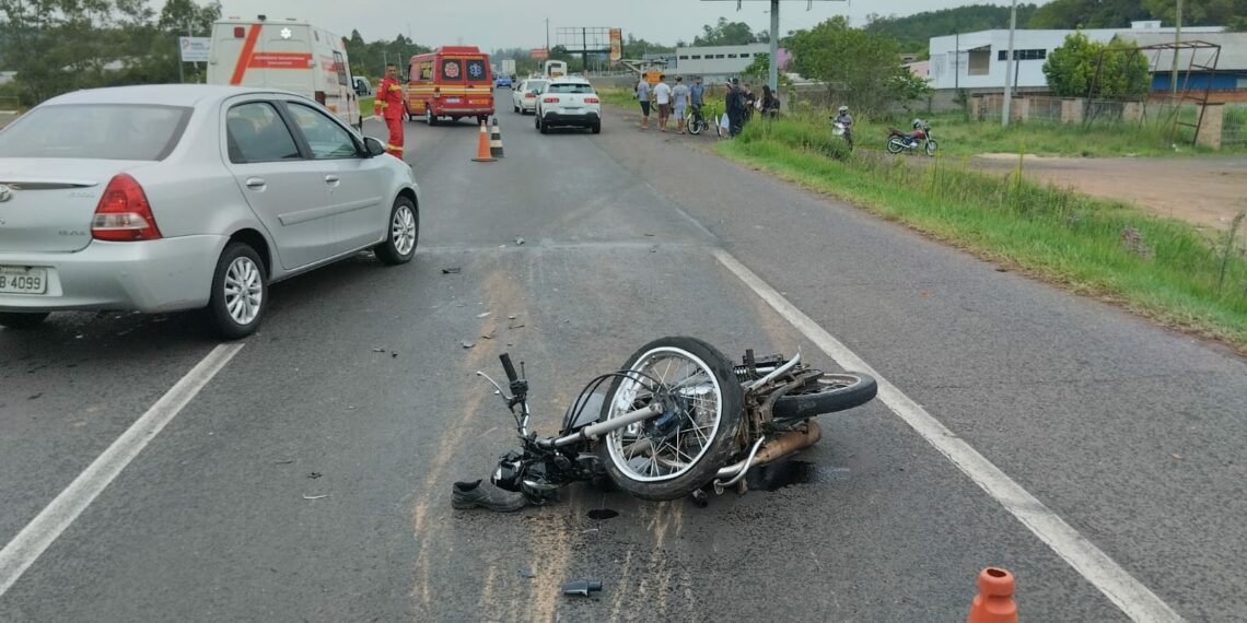 Acidente de trânsito deixa um ferido em Araricá