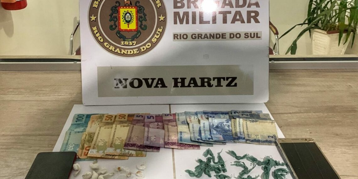 Dupla é detida por tráfico ilícito de drogas em Nova Hartz