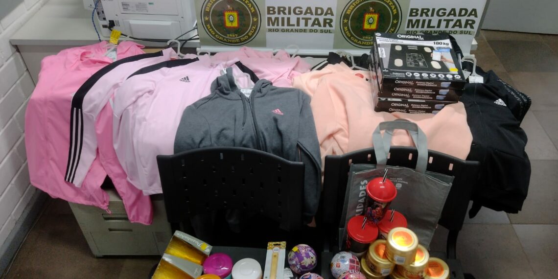 Quadrilha é presa pela Brigada Militar após furtar loja em Campo Bom