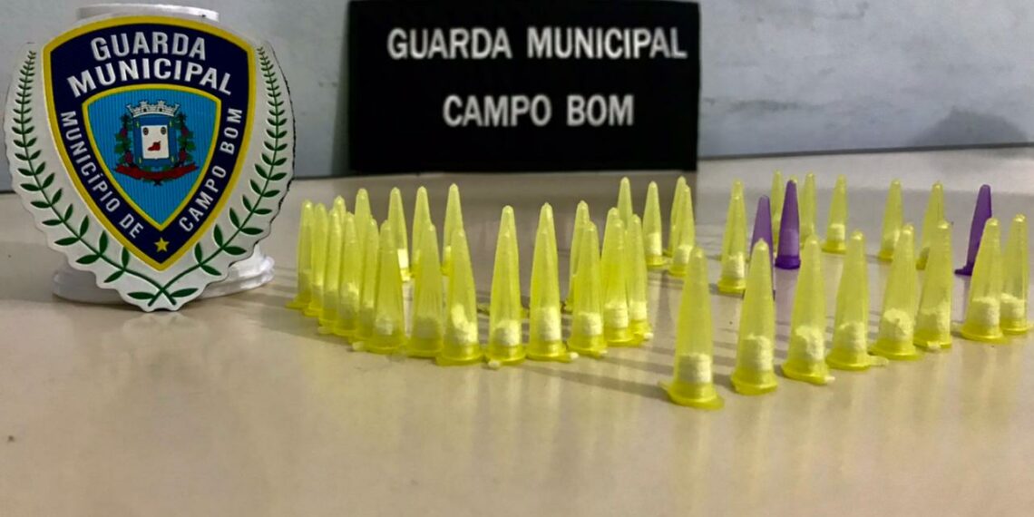Guarda Municipal de Campo Bom apreende 47 pinos de cocaína