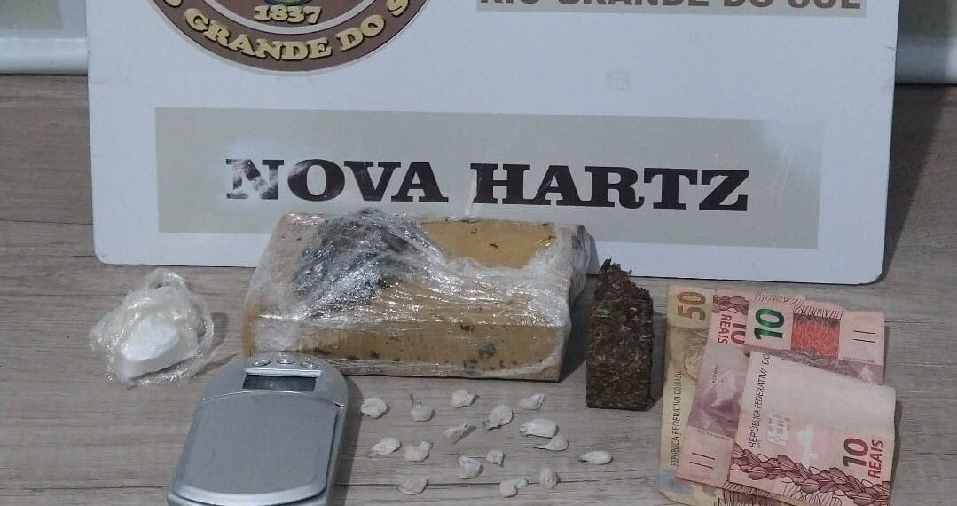 Após denúncia, acusado de tráfico é preso na madrugada em Nova Hartz