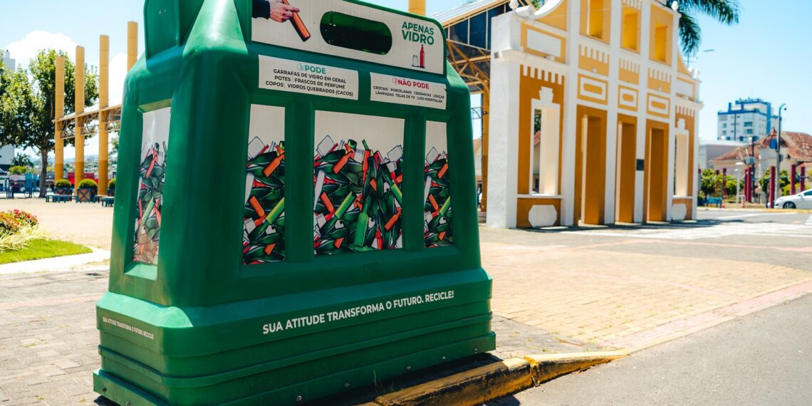 10 toneladas de vidro já foram recolhidas para reciclagem nas PEVs de Campo Bom
