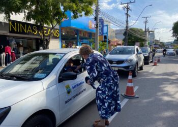 Blitz educativa realizada pela Guarda Municipal de Trânsito de Sapiranga