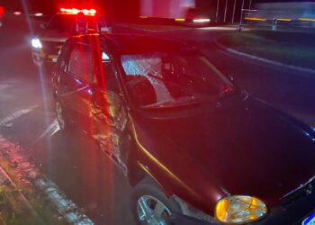 Acidente entre motocicleta e veículo deixa ferido na RS-239, trecho de Campo Bom