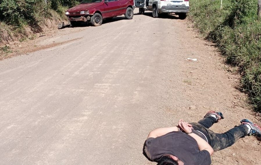 Ladrão furta carro em Sapiranga e acaba preso após perseguição em Parobé