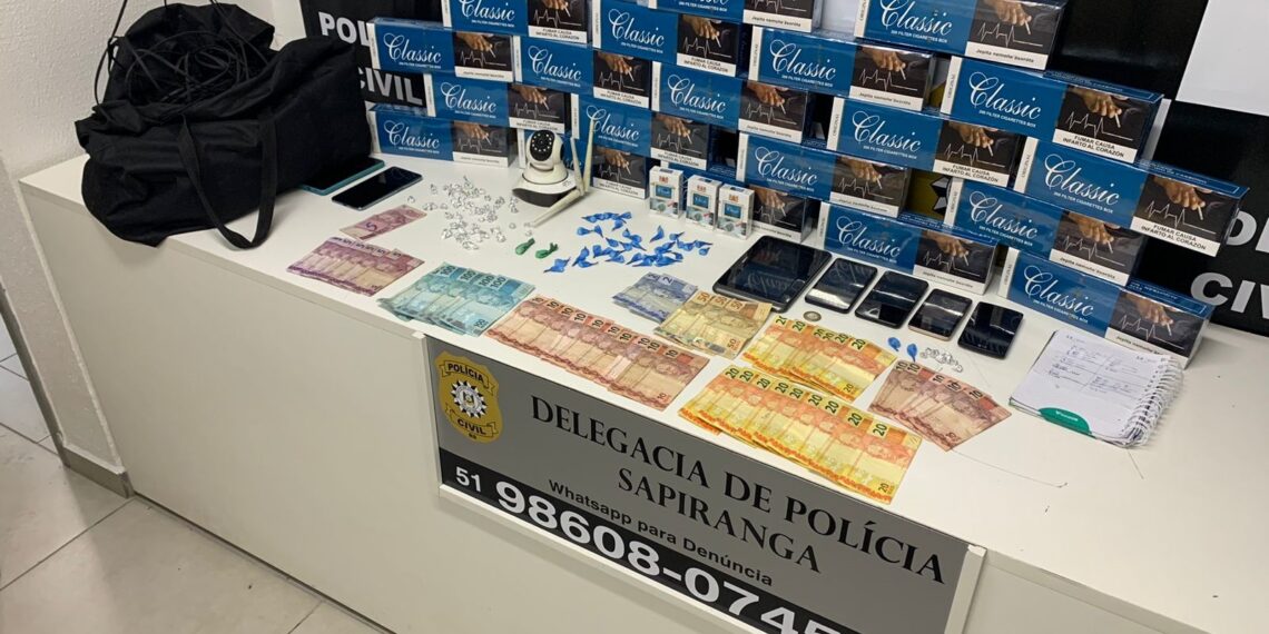 Polícia Civil prende quatro acusados de tráfico em Sapiranga; cães ajudaram na localização de droga