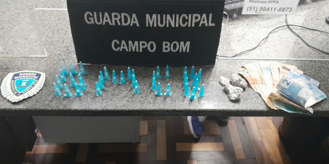 Guarda Municipal de Campo Bom realiza prisão por tráfico no bairro Paulista
