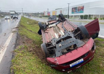RS-239 registra novo acidente envolvendo capotamento em trecho de Sapiranga