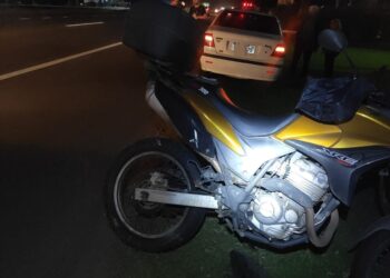 Acidente entre carro e motocicleta deixa ferido na RS-239 em Araricá