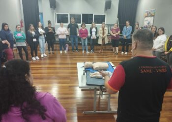 Samu realiza mais um treinamento de primeiros socorros com diretoras de Emeis de Campo Bom