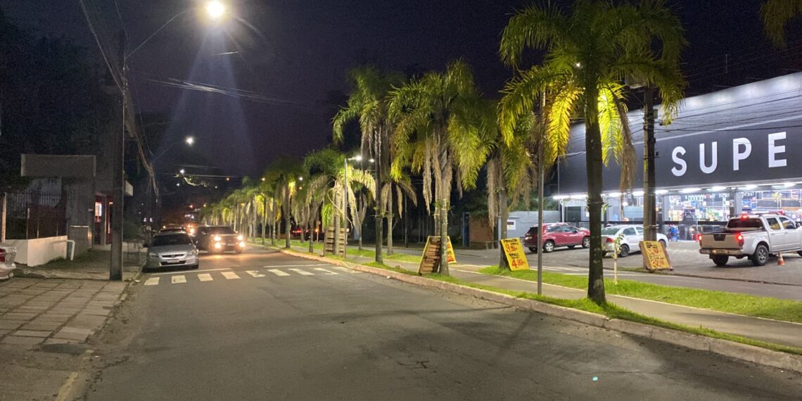 Campo Bom substitui iluminação da ciclovia por lâmpadas LED