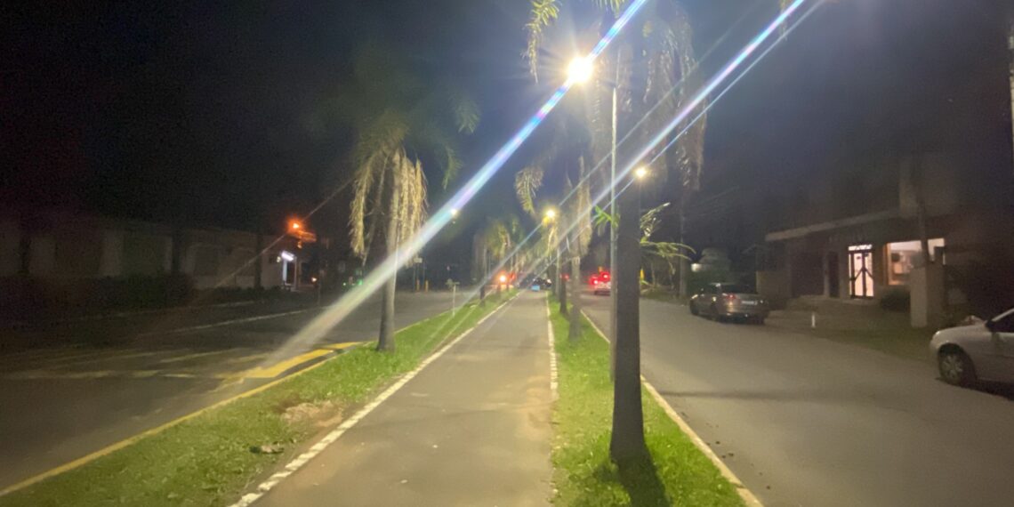 Campo Bom substitui iluminação da ciclovia por lâmpadas LED