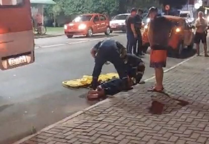 Pedestre é socorrido em estado grave após atropelamento em Sapiranga