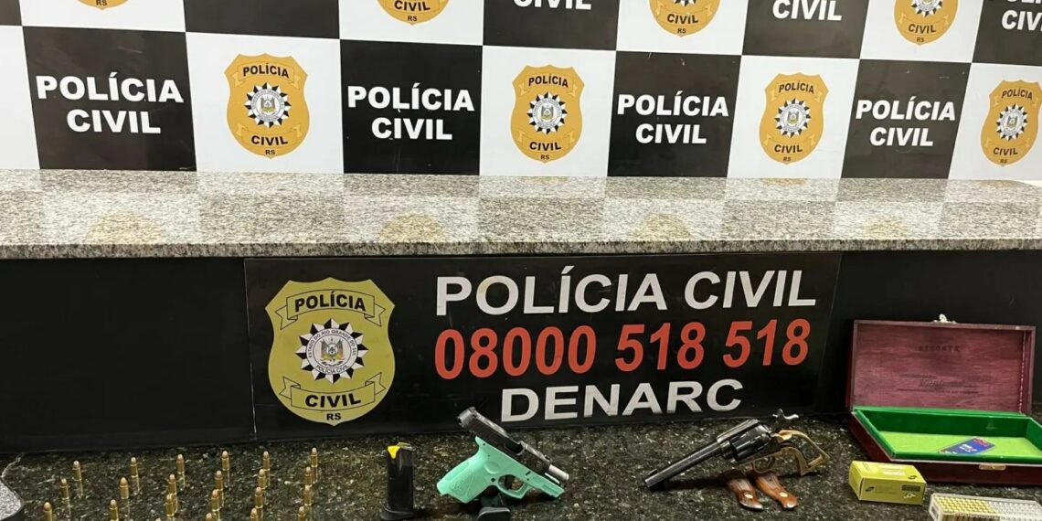 Polícia Civil apreende armas de facção criminosa em Sapiranga