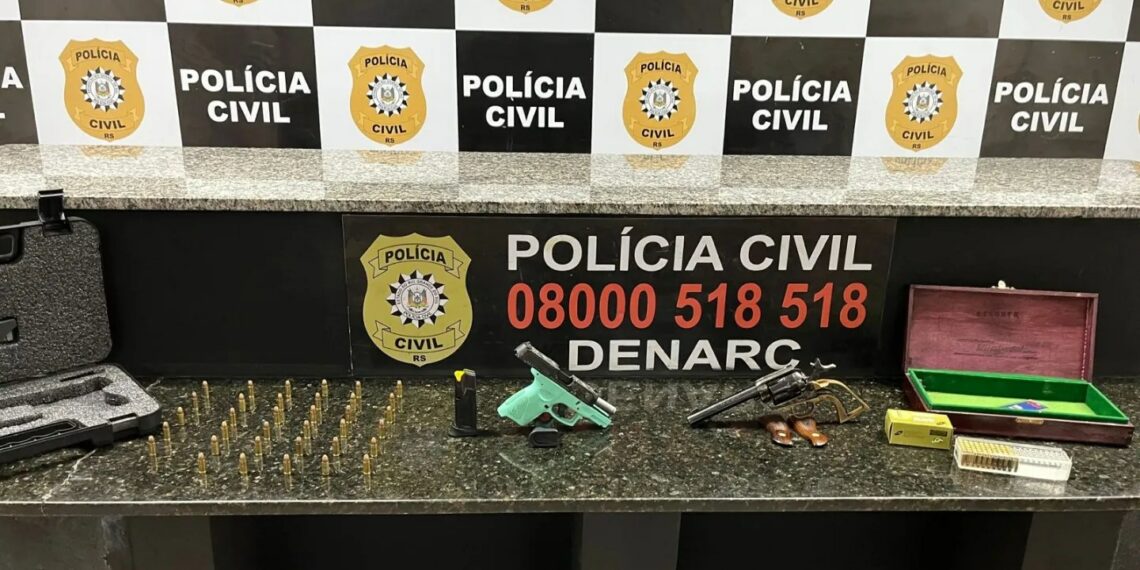 Polícia Civil apreende armas de facção criminosa em Sapiranga