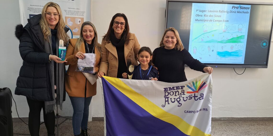 Alunos de Campo Bom premiados no concurso Encantos do Rio dos Sinos