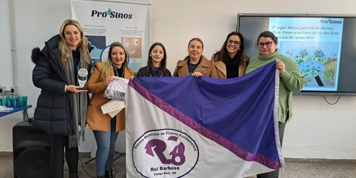 Alunos de Campo Bom premiados no concurso Encantos do Rio dos Sinos
