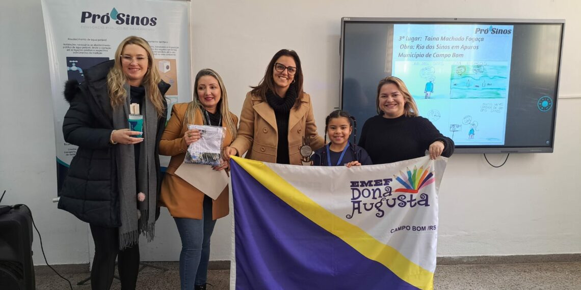 Alunos de Campo Bom premiados no concurso Encantos do Rio dos Sinos