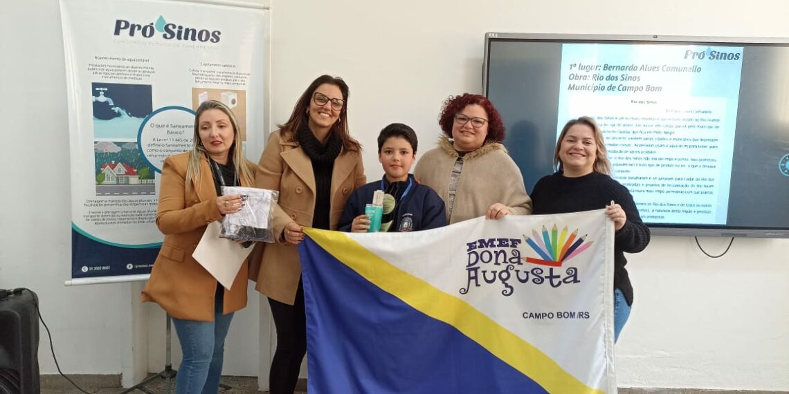 Alunos de Campo Bom premiados no concurso Encantos do Rio dos Sinos