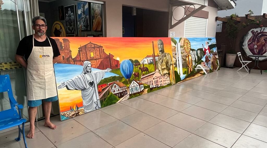 Painéis pintados por Mauro Vila Real vão embelezar “entradas” do Estado