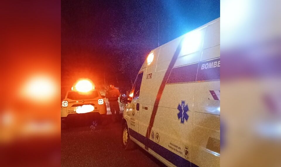 Mulher escapa ilesa de capotamento na madrugada em Nova Hartz