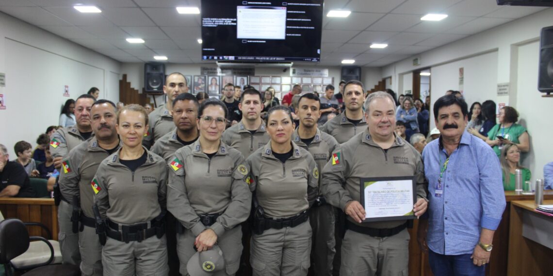 32º BPM recebe homenagem da Câmara de Vereadores em Sapiranga