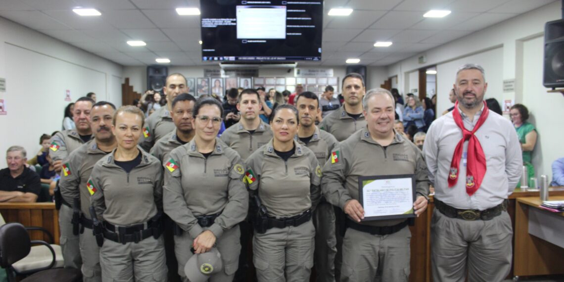 32º BPM recebe homenagem da Câmara de Vereadores em Sapiranga