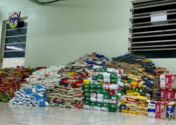 Jovens da Assembleia de Deus Sapiranga arrecadam duas toneladas de alimentos em gincana solidária