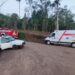 Motorista fica ferido após capotagem em Nova Hartz