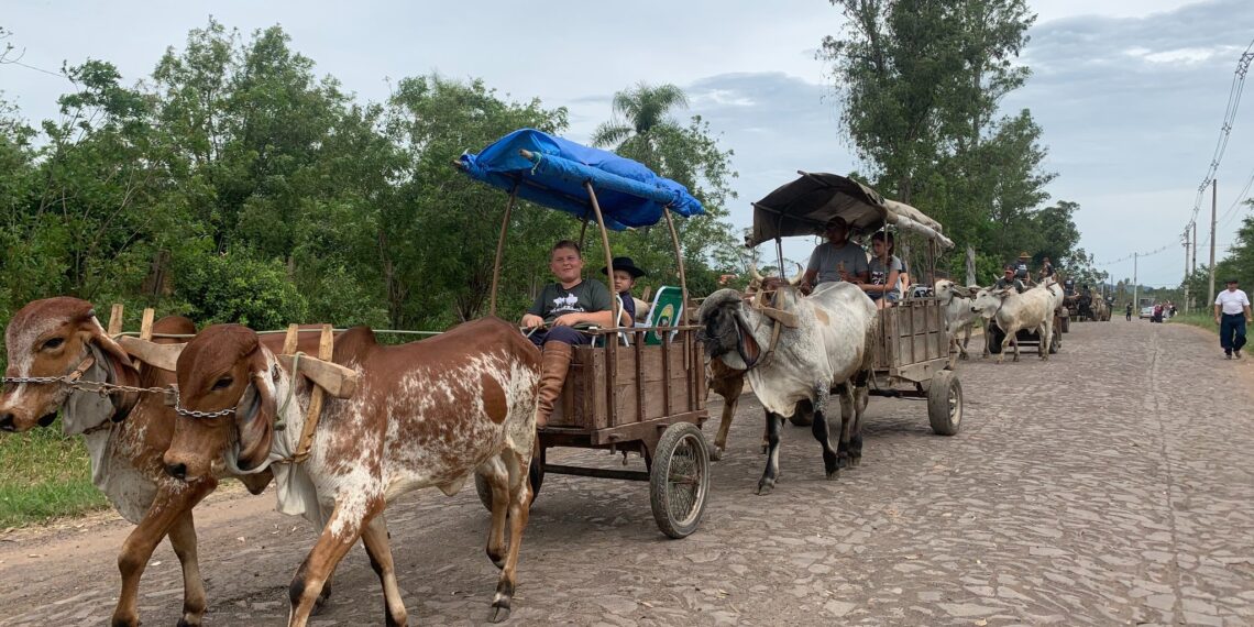 Desfile do 2° encontro de Boi Carreiro em Nova Hartz no último fim de semana